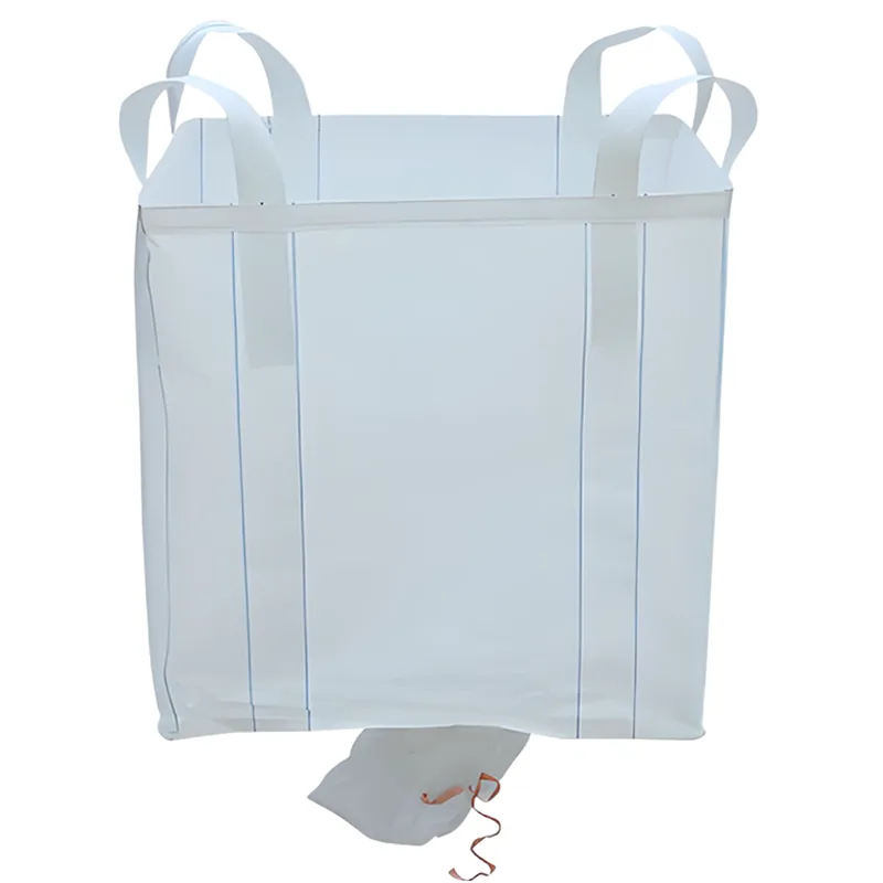 Baffle FIBC bulk bag that keeps its square shape when filled