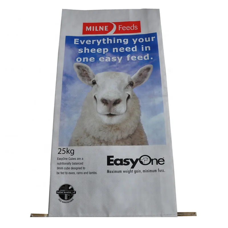 Printed animal feed bag produced by UnisunPack for export customers