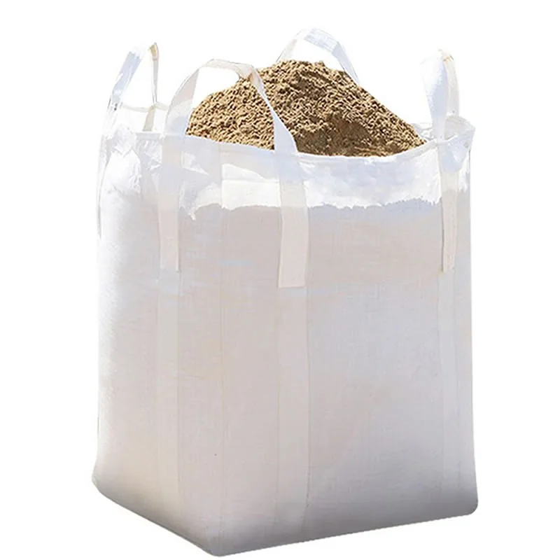 Custom printed construction material bags produced by UnisunPack for export customers