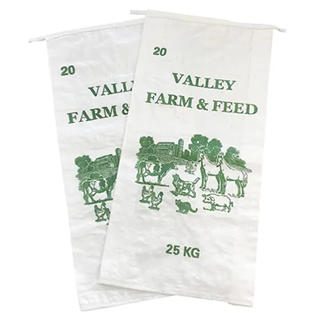 PP woven bag easy open tab feature for retail handling