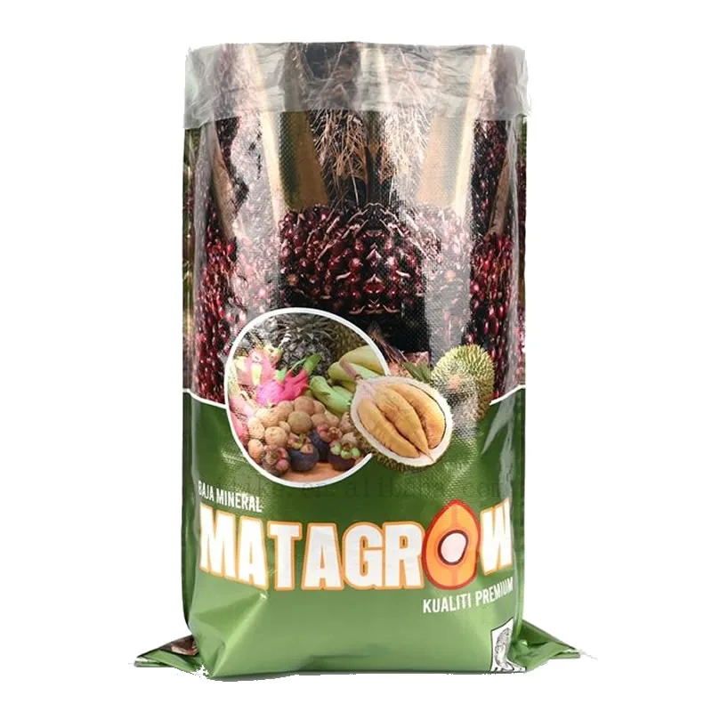 MATAGROW Raja Mineral Kualiti Premium printed PP woven bag with liner